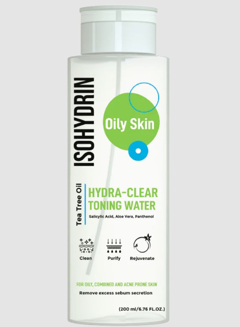 isohydrin hydra clear clear toning water 200ml
